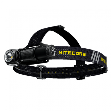 Налобний ліхтар з потужним холодним і теплим світлом Nitecore UT32 чорний