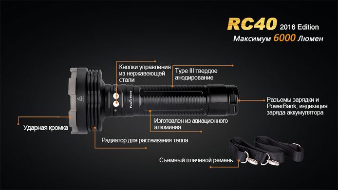 Ліхтар ручний Fenix RC40 2016 Cree XM-L2 U2