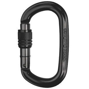 Карабин с муфтой Singing Rock Ozone Screw Black (SR K0016BB)