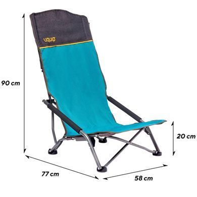 Крісло розкладне Uquip Sandy XL Blue/Grey (244030)
