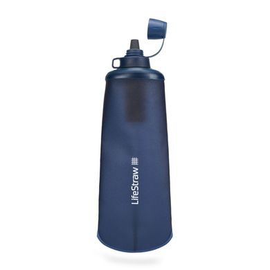 Бутылка-фильтр для воды LifeStraw Peak Squeeze, 1 л, Mountain Blue (LSW LSPSF1MBWW)