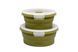 Контейнер Tribe Bowl Container 800 мл силіконовий T-FF-0046, olive