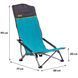 Крісло розкладне Uquip Sandy XL Blue/Grey (244030)