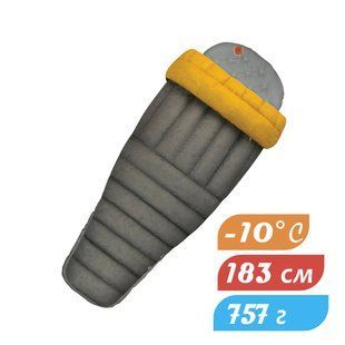 Спальный мешок-квилт от Sea to Summit - Ember EbIII (-4/-10&deg;C), Regular, 183 см, Dark Grey/Yellow (STS AEB3-R)
