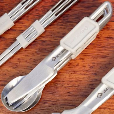 Набір столових приборів Sea to Summit Detour Stainless Steel Cutlery Set, ніж, виделка, ложка (STS ACK036021-121801)