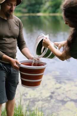 Ведро Tribe Water Bucket 10 л силиконовое T-FJ-0048, terracota