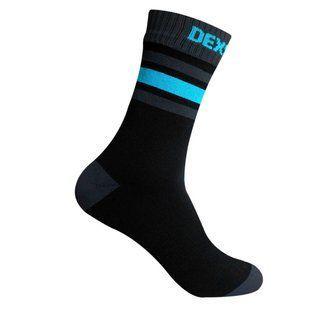 Носки водонепроницаемые Dexshell Ultra Dri Sports, р-р XL, с голубой полосой