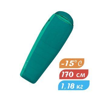 Жіночий спальник Sea To Summit Journey JoII (-8/-15&deg;C), 170 см - Right Zip, Emerald/Peacock (STS AJO2-WR)