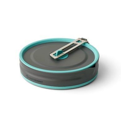 Складная кастрюля с чехлом Sea To Summit Frontier UL Collapsible Pot (2.2 л, Aqua Sea Blue) (9327868160631)