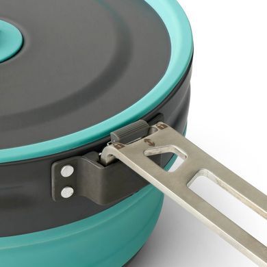 Складная кастрюля с чехлом Sea To Summit Frontier UL Collapsible Pot (2.2 л, Aqua Sea Blue) (9327868160631)