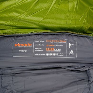 Спальник Pinguin Micra 175 Left Zip, Blue (PNG 230758)