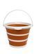 Ведро Tribe Water Bucket 10 л силиконовое T-FJ-0048, terracota