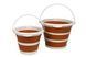 Ведро Tribe Water Bucket 10 л силиконовое T-FJ-0048, terracota