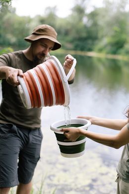 Відро Tribe Water Bucket 5 л силіконове T-FJ-0047, terracota