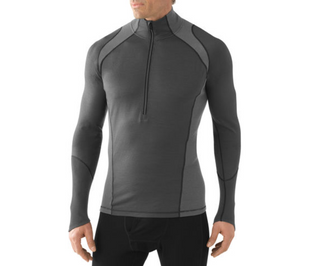 Термофутболка мужская Smartwool NTS Light 195 Zip T Graphite, р.L (SW SL629.018-L)