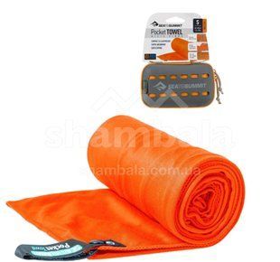 Полотенце из микрофибры от Sea to Summit Pocket Towel, XL, Orange (STS APOCTXLOR)