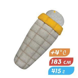 Спальный мешок-квилт от Sea to Summit - Ember EbI (10/4&deg;C), Regular, 183 см, Light Grey/Yellow (STS AEB1-R)