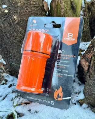 Сірники BaseCamp STOPMPROOF MATCHES, 20 шт (BCP 50400)