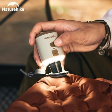Міні насос-ліхтар-вентилятор Naturehike CNK2300DQ022, бежевий