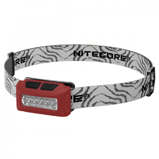 Фонарь налобный Nitecore NU10, красный