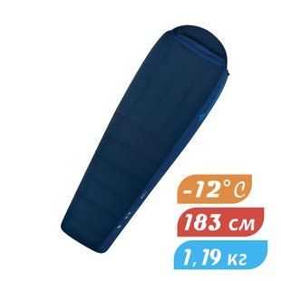 Спальник Sea To Summit Trek TkIII Ultra Dry (-5/-12&deg;C), 183 см - Left Zip, Blue (STS ATK3-R700L-UD)