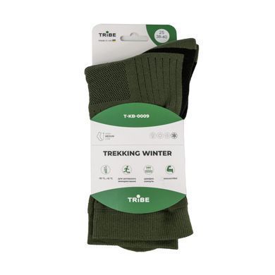 Шкарпетки Tribe Trekking Winter, Олива 38/40