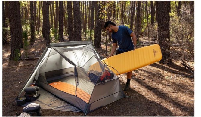 Самонадувний килимок Sea To Summit Pursuit Plus SI Mat (Zinnia Orange, Large Rectangular Wide) (STS ASL053081-460605)