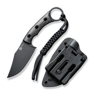 Нож фиксированный тактический Civivi Midwatch, (8.6 см) N690 / Micarta черный