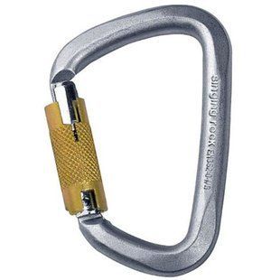 Карабин Singing Rock D Steel Triple Lock Screw Gate 50kN (SR K4081.ZO)