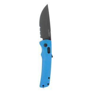 Розкладний ніж SOG Flash AT, Civic Cyan MK3 / Partially Serrated ( SOG 11-18-04-57)