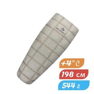 Спальный мешок-квилт от Sea to Summit - Ember EbI (10/4&deg;C), Long 198 см, Light Grey/Yellow (STS AEB1-L)