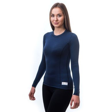 Термофутболка женская Sensor Merino DF LS deepblue 19200033, SW11M-deep-blue-S