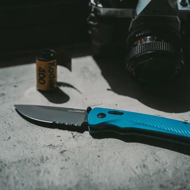 Розкладний ніж SOG Flash AT, Civic Cyan MK3 / Partially Serrated ( SOG 11-18-04-57)