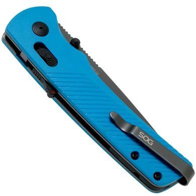 Розкладний ніж SOG Flash AT, Civic Cyan MK3 / Partially Serrated ( SOG 11-18-04-57)