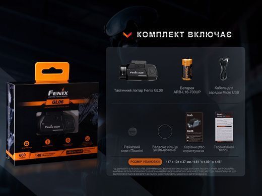 Фонарь к пистолету Fenix ​​GL06