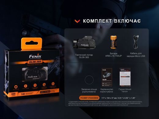 Фонарь к пистолету Fenix ​​GL06
