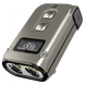 Мощный наключный фонарик с LED дисплеем Nitecore TINI 2 Ti (USB Type-C), серый
