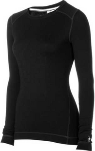 Термофутболка женская Smartwool Midweight Crew Black, р.L (SW 212.425-L)