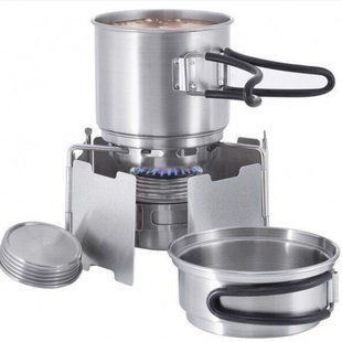 Alcohol Burner Set повний набір спиртового пальника (Silver) (TAT 4133.000) (4013236234954)