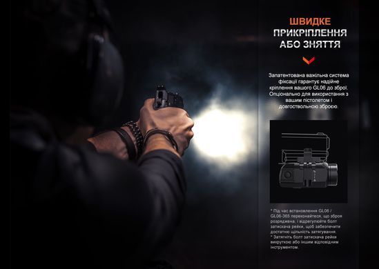Ліхтар до пістолета Fenix GL06-365