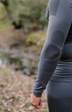 Термобелье мужское Tramp Active комплект (футболка+штаны), grey, S/M