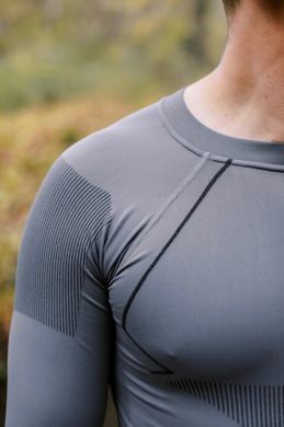 Термобелье мужское Tramp Active комплект (футболка+штаны), grey, S/M