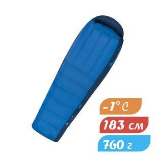 Спальник Sea To Summit Trek TKI (5/-1&deg;C), 183 см - Left Zip, Bright Blue/Denim (STS ATK1-R) 2019