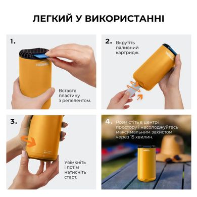 Пристрій від комарів Thermacell Patio Shield Mosquito Repeller MR-PS, citrus