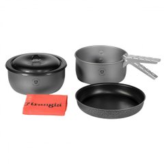 Набір посуду Trangia Tundra III HA 1.75/1.5 л (два казанки, сковорідка, кришка, ручка, чохол)