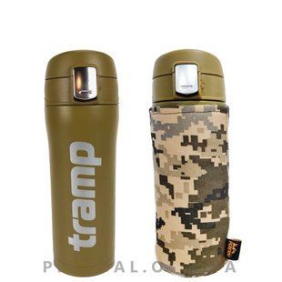 Комплект Термос Tramp 0,45 л UTRC-107 + чехол пиксель