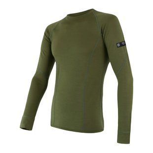 Термокофта чоловіча Sensor Merino Active LS, Safari green, S
