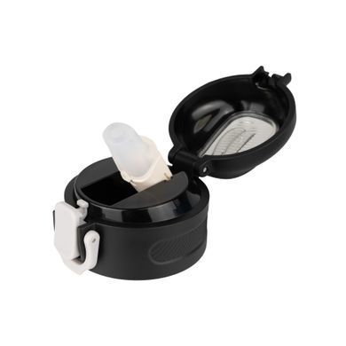 Кришка для термокружки Tribe Urban 0,6 л з трубочкою, black