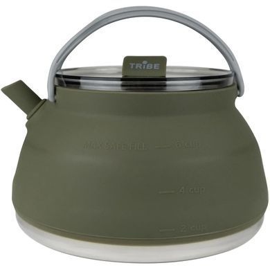 Чайник Tribe Collapsible Kettle 1,5 л силиконовый, olive