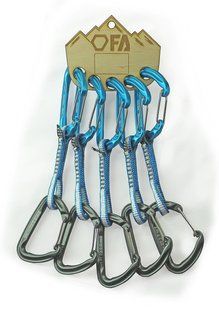 FA Відтяжка з карабінами NEON EXPRESS DY 10 mm 11 cm (5 шт)